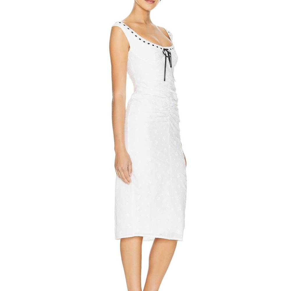 MAJORELLE Carmen Midi Dress in White NWT - Picture 2 of 6